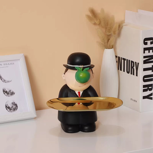 Artistic Magritte Style Organizer - Key Storage for Entryway, Living Room Home Decor