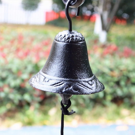 Vintage cast iron creative wind chime decorative pendant
