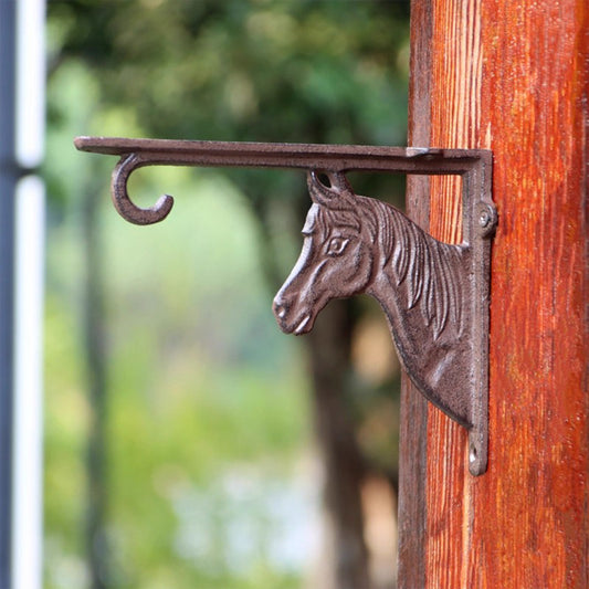 Vintage Iron Triangle Shelf Bracket – Rustic Wall-Mounted Support for Floating Shelves