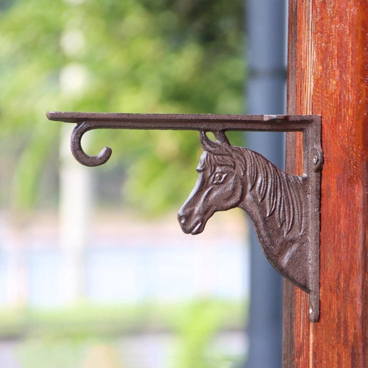 Vintage Iron Triangle Shelf Bracket – Rustic Wall-Mounted Support for Floating Shelves