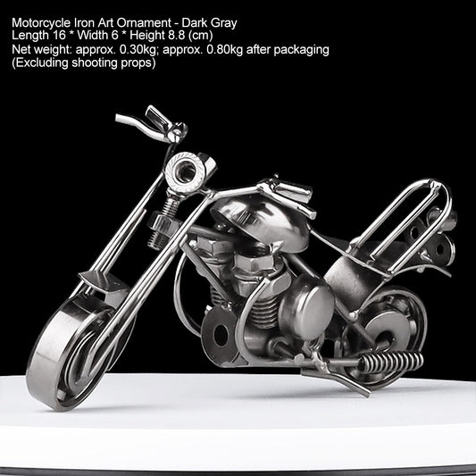 Vintage Motorcycle Figurine - Creative Home Decor for Living Room, Wine Cabinet, Bookshelf, TV Stand & Entryway Craft Ornament