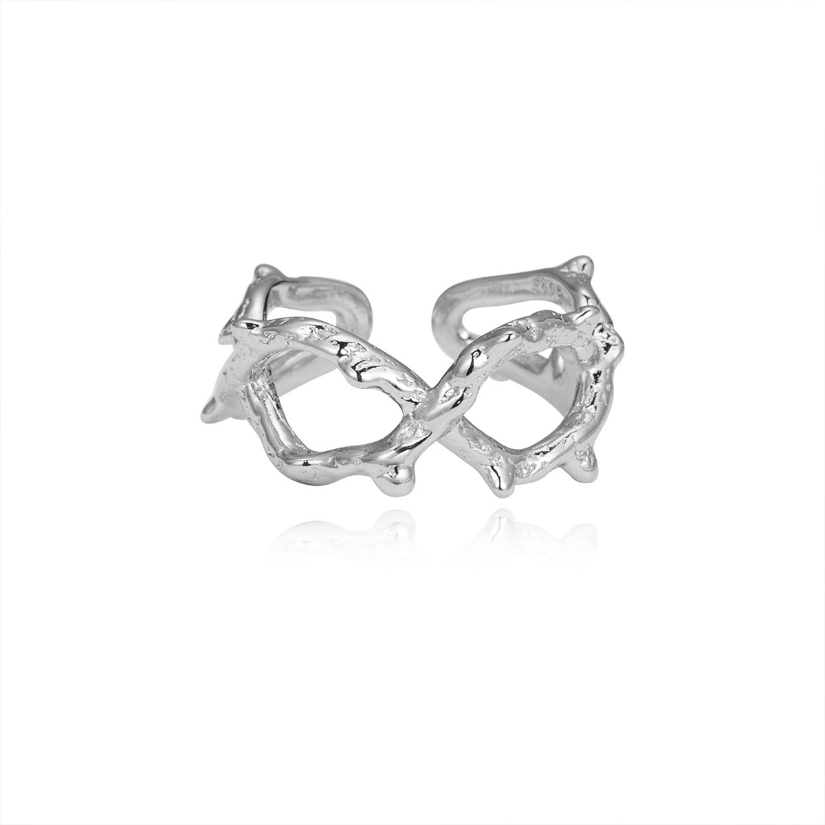 Hollow Thorn Ring - Niche Minimalist Luxury Unique Open Adjustable Index Finger Jewelry