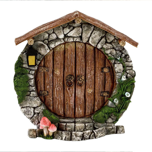 Enchanted Fairy Door for Garden - Wooden Tree Decoration | Magical Outdoor Yard Art
