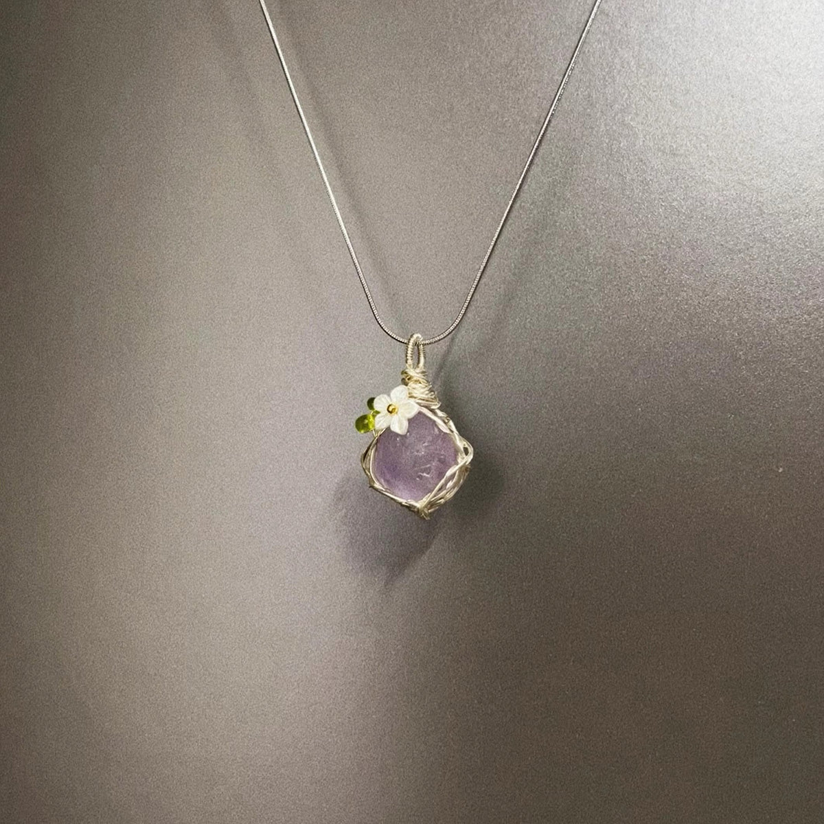 Handmade Raw Stone Crystal Necklace - Natural Healing Jewelry | Unique Boho Accessory