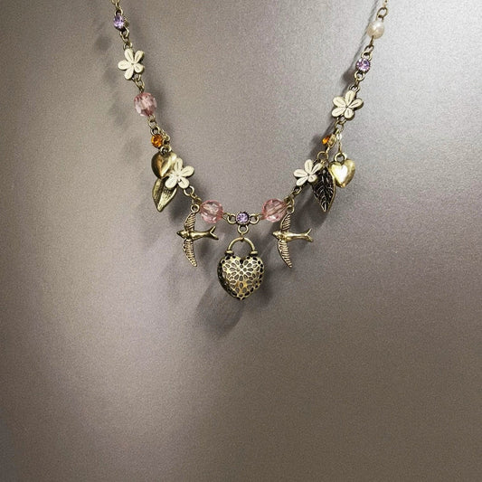 Vintage Konoha Flying Bird Necklace - Retro Anime Themed Jewelry | Unique Ninja Pendant