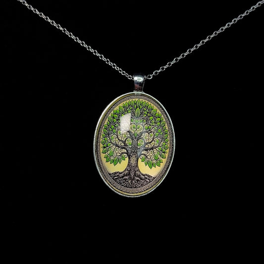 Vintage The Tree of Life Necklace - Retro Spiritual Nature Jewelry | Unique Totem Pendant