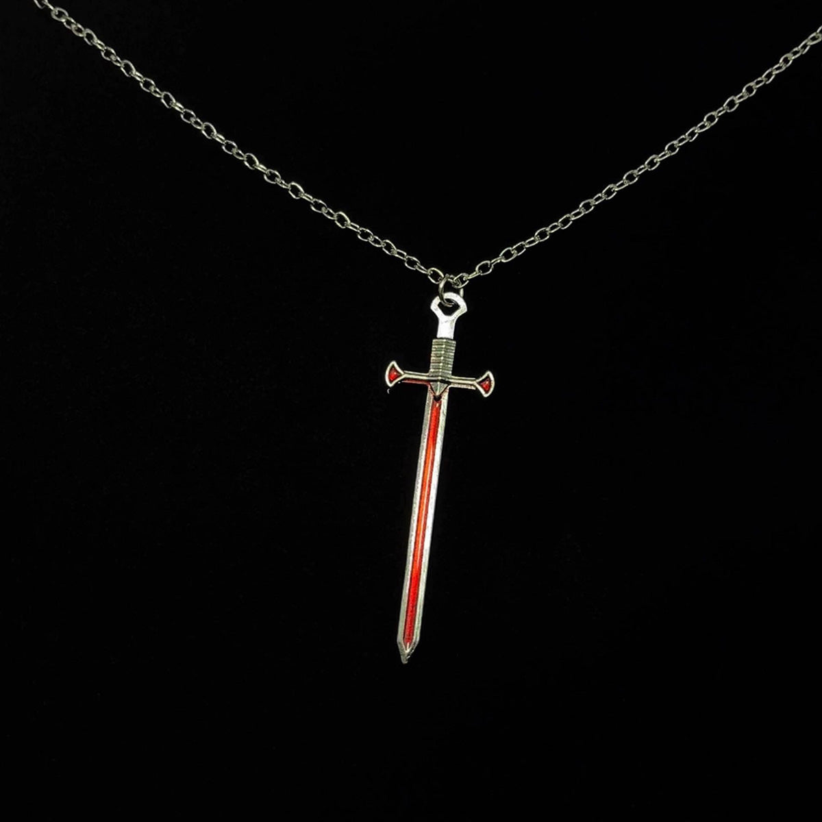 Vintage Sword of Love Necklace - Retro Romantic Knight Jewelry | Unique Sword Pendant