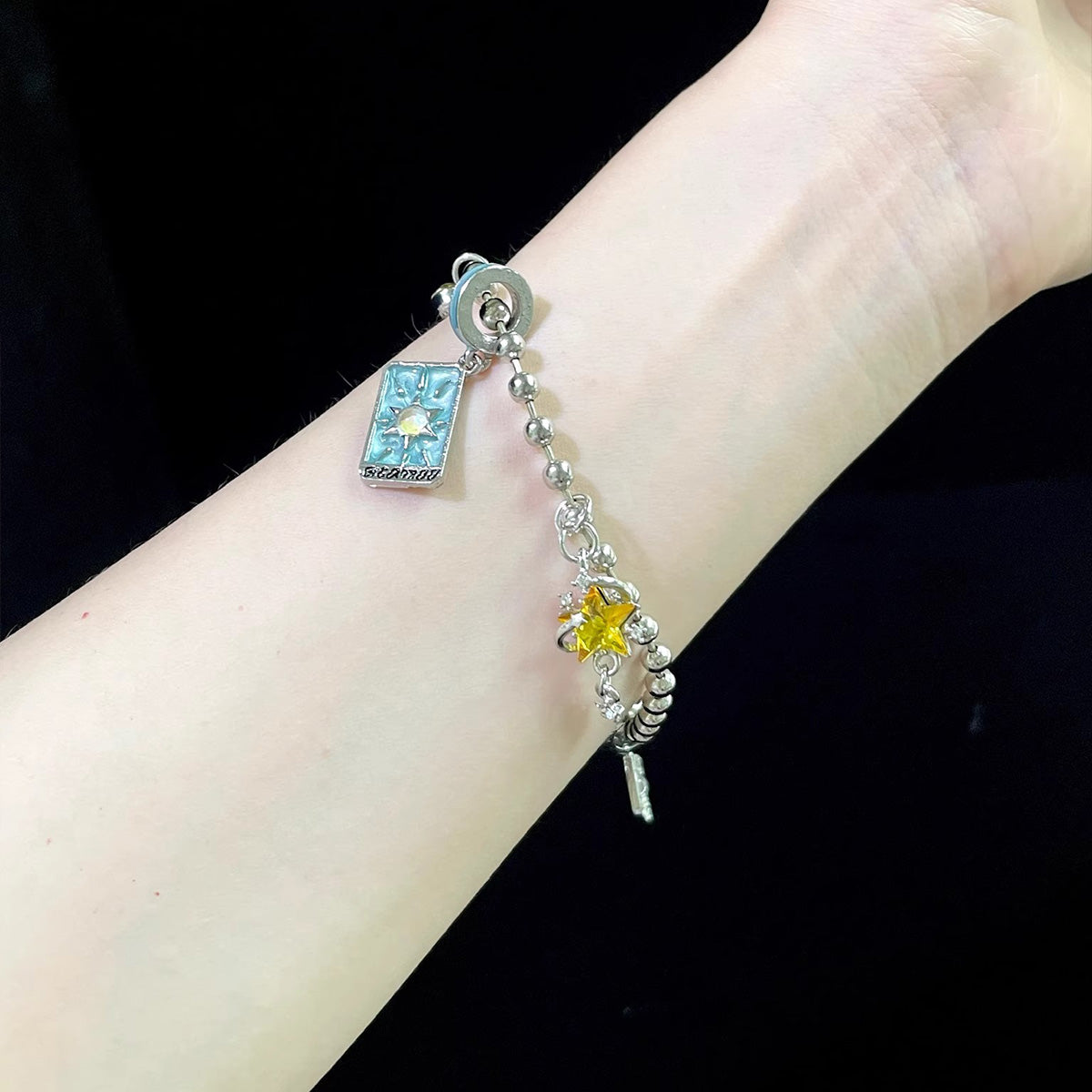 Vintage Wheel of Destiny Bracelet - Retro Tarot Mystic Jewelry | Fated Symbol Wristband