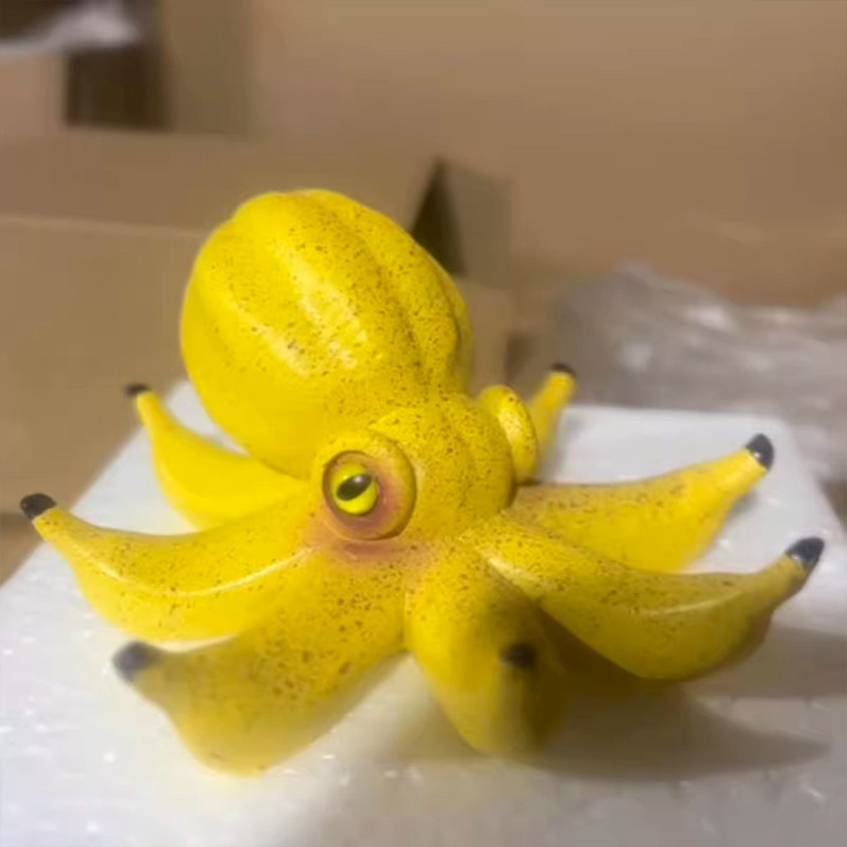 Banana Octopus Resin Ornament - Creative Quirky | Rustic Farmhouse Home Decor Accent