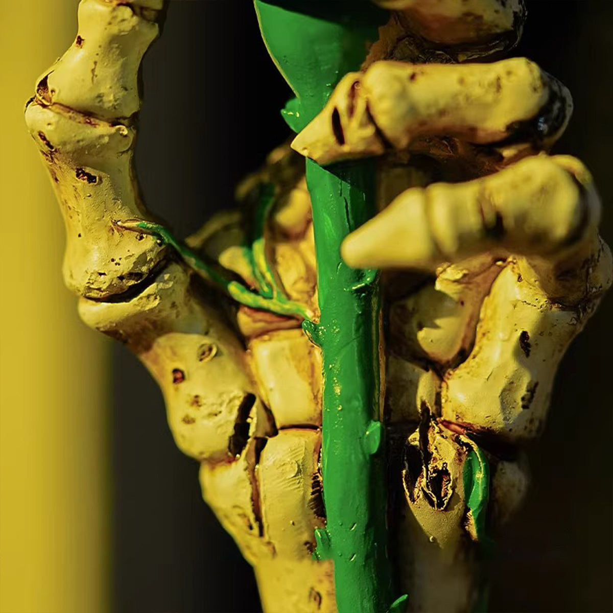 "I'll Love You Forever" Skeleton Hand Rose Lamp - Gothic Ambient Light | Halloween & Christmas Gift