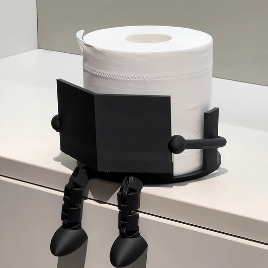 Home Storage Essential Toilet Paper Holder - Punch-Free Wall-Mounted Tissue Rack for Bathroom & Toilet