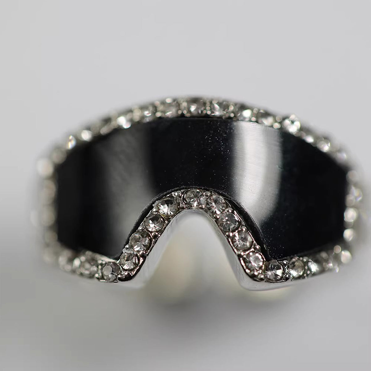 Ski Goggles Mini Ring - Cute Tiny Ski Style Goggles Shaped Finger Ring