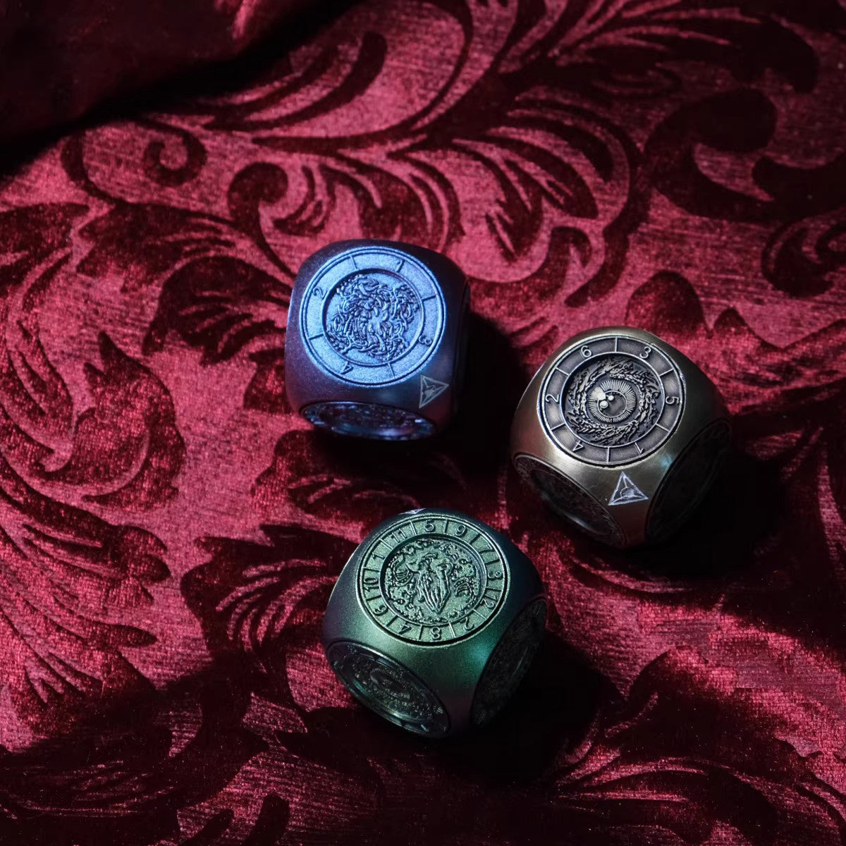 Cthulhu Mythos Mourning Saint Remains Dice - Original Metal Collectible Cosplay & Tabletop Prop