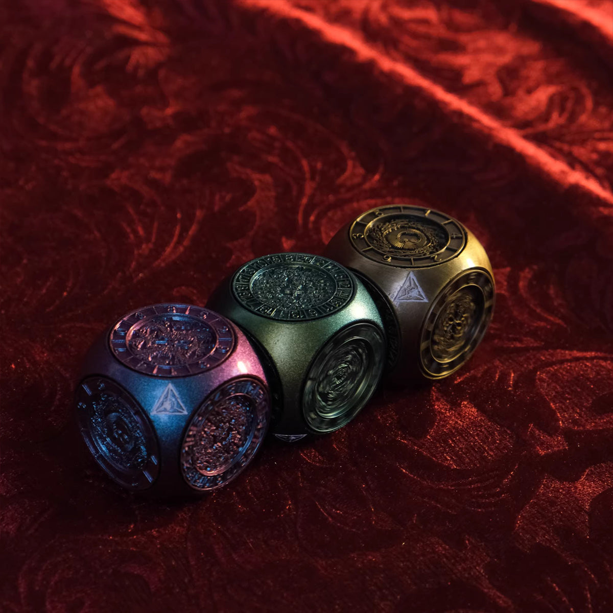 Cthulhu Mythos Mourning Saint Remains Dice - Original Metal Collectible Cosplay & Tabletop Prop