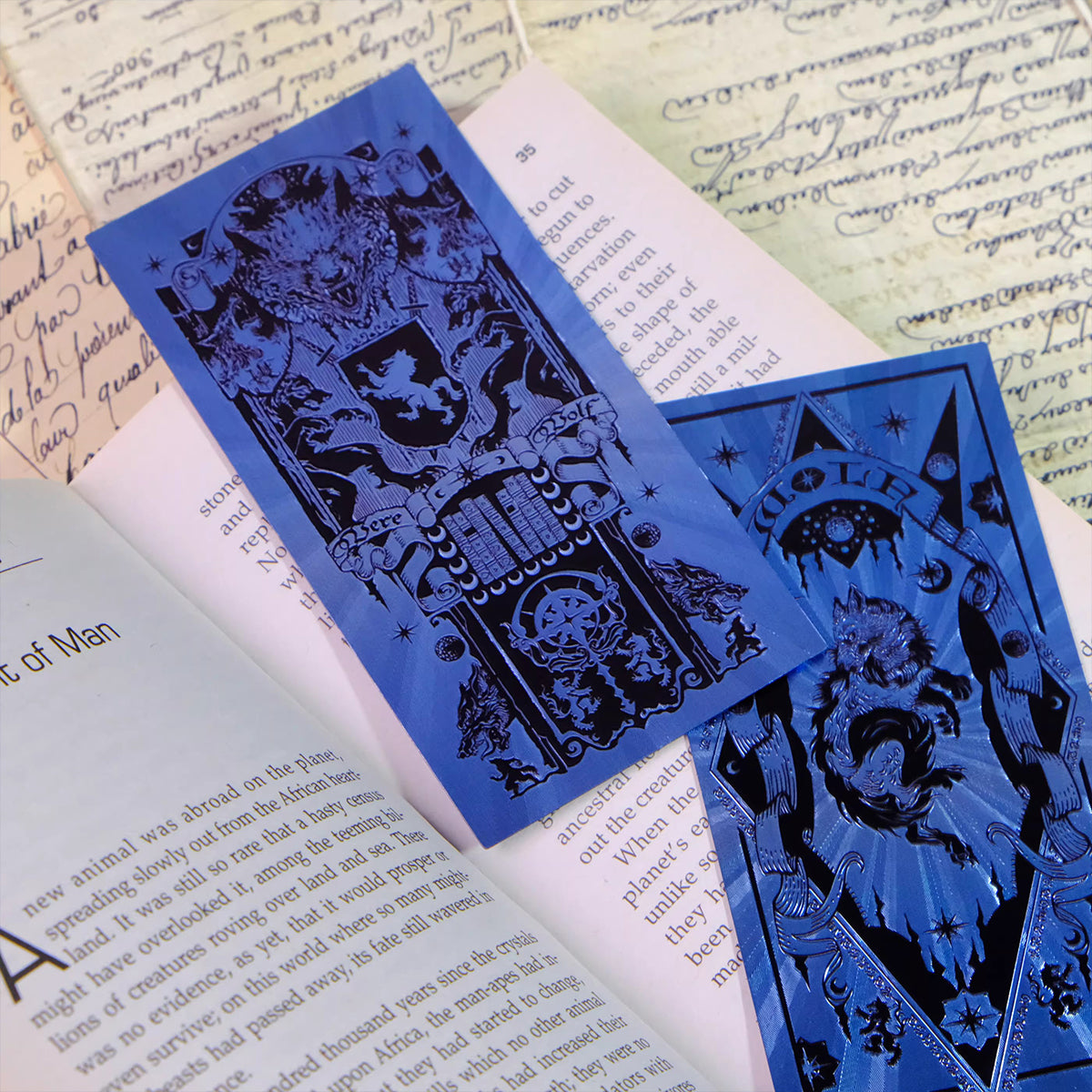 Full Moon Curse Werewolf Bookmark - Foil Classic Monster Emblem Decorative Book Accessory