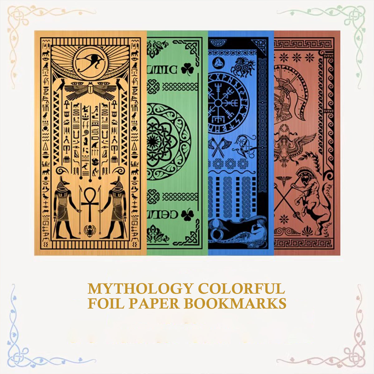 Mythology Foil Bookmark – Egyptian, Celtic, Norse, Greek & Roman