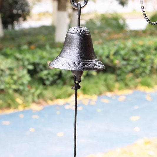 Vintage cast iron creative wind chime decorative pendant