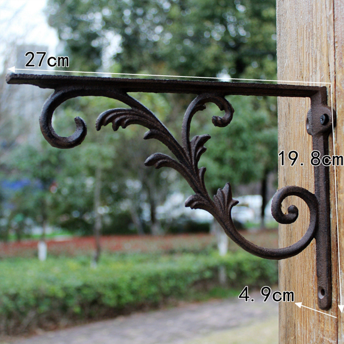Cast Iron Shelf Brackets – Decorative Rustic Corner Braces for Wall Shelves, Multiple Antique Designs