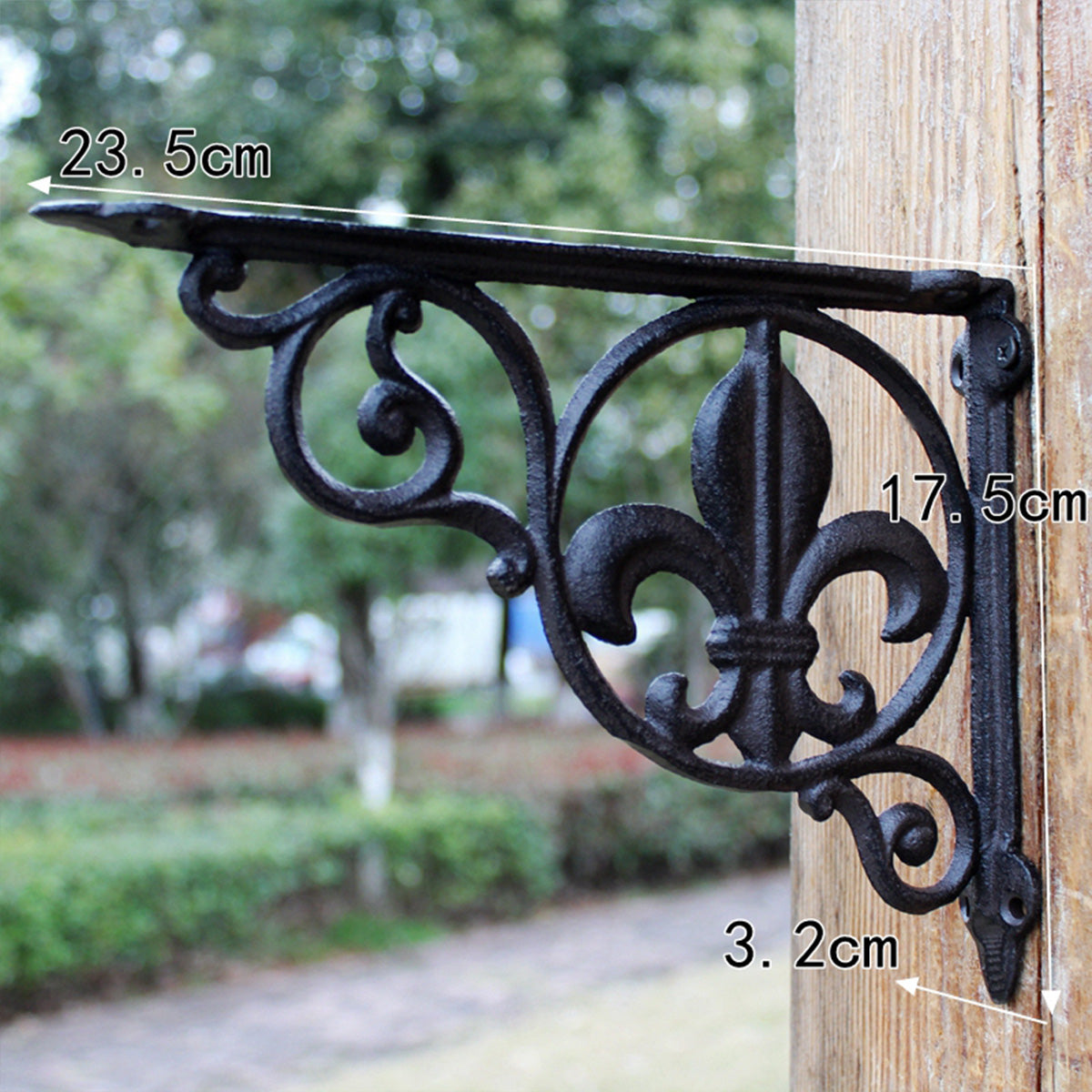 Cast Iron Shelf Brackets – Decorative Rustic Corner Braces for Wall Shelves, Multiple Antique Designs