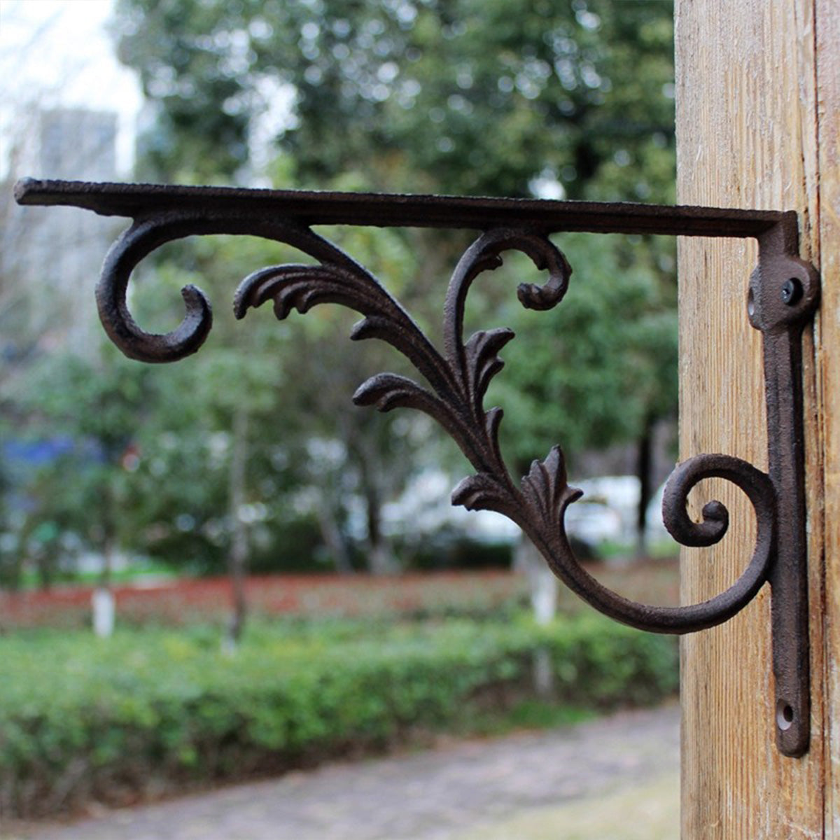 Cast Iron Shelf Brackets – Decorative Rustic Corner Braces for Wall Shelves, Multiple Antique Designs