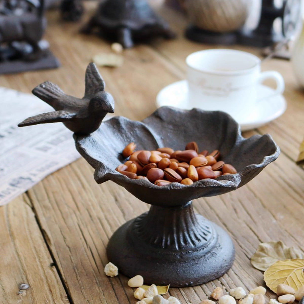 Creative Cast Iron Storage Plate – Unique Home Decor Accent