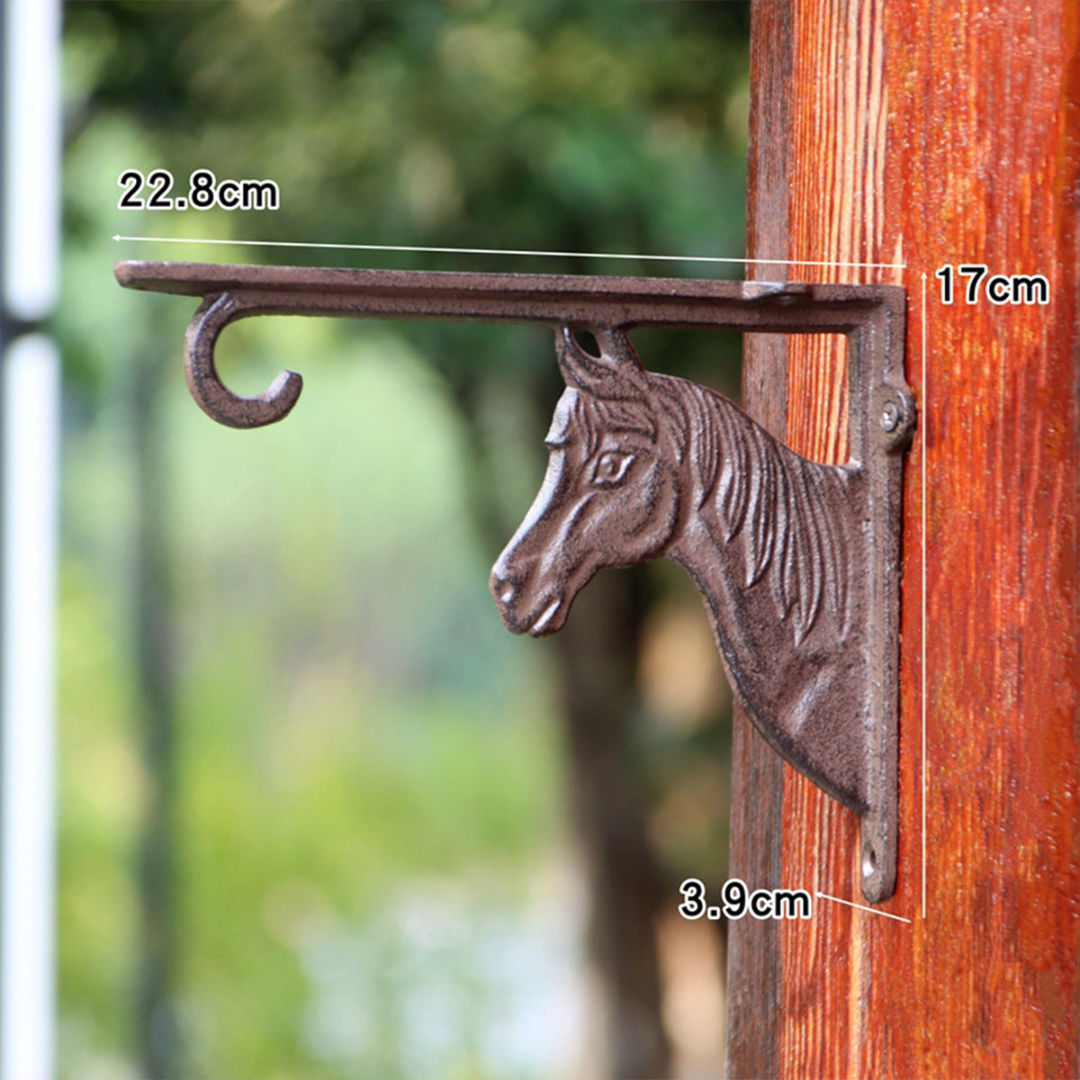 Vintage Iron Triangle Shelf Bracket – Rustic Wall-Mounted Support for Floating Shelves