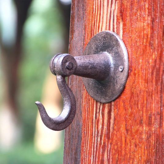 Nordic Vintage Iron Wall Hook – Rustic Distressed Single Hook for Home, Café & Bar Decor