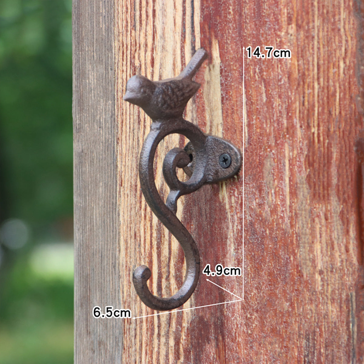 Vintage Wall Hook with Bird Design — Entryway Key, Coat & Hat Hook
