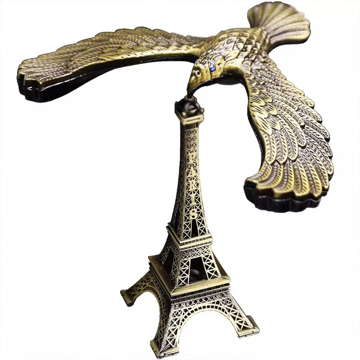 Balancing Eagle Desk Ornament – Gravity-Defying Metal Bird Desktop Decor