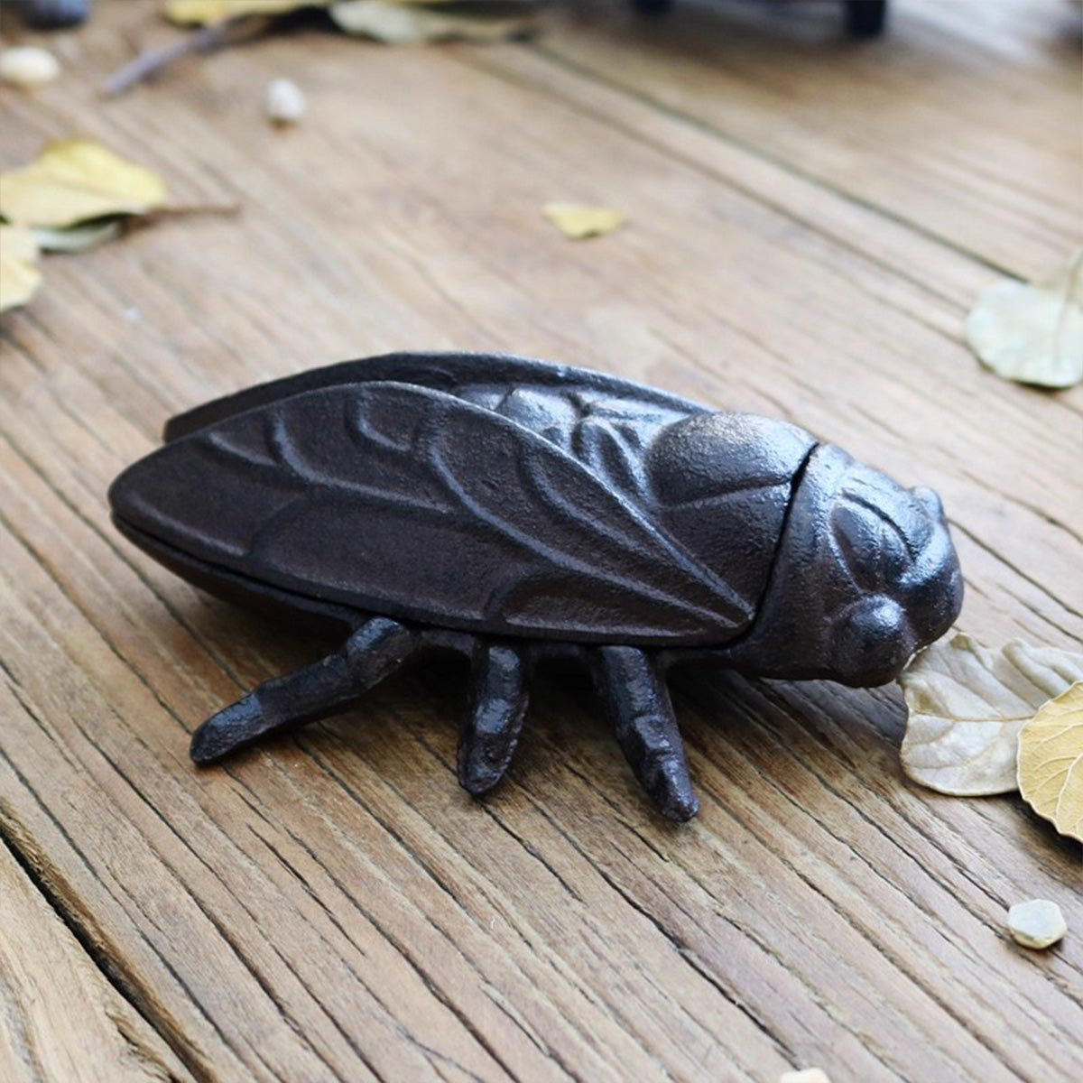Vintage Cast Iron Turtle Storage Jar — Creative Animal Figurine & Key Holder Box