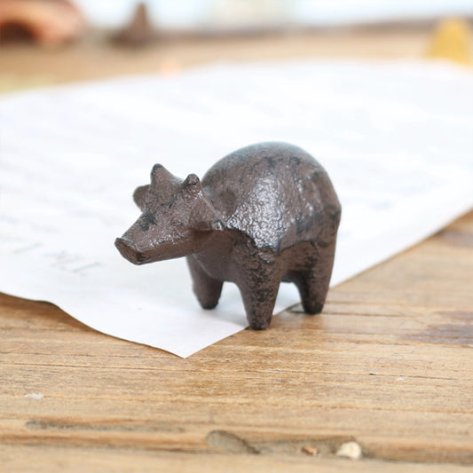 Vintage Nostalgic Cartoon Paperweight & Pen Holder - Cute Desk Paper Press Decoration