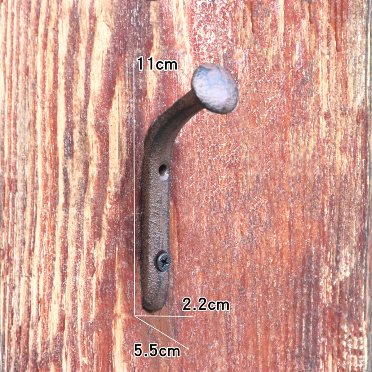 Rustic European Vintage Iron Nail Hooks - Creative Classic Wall-Mounted Coat Rack for Home