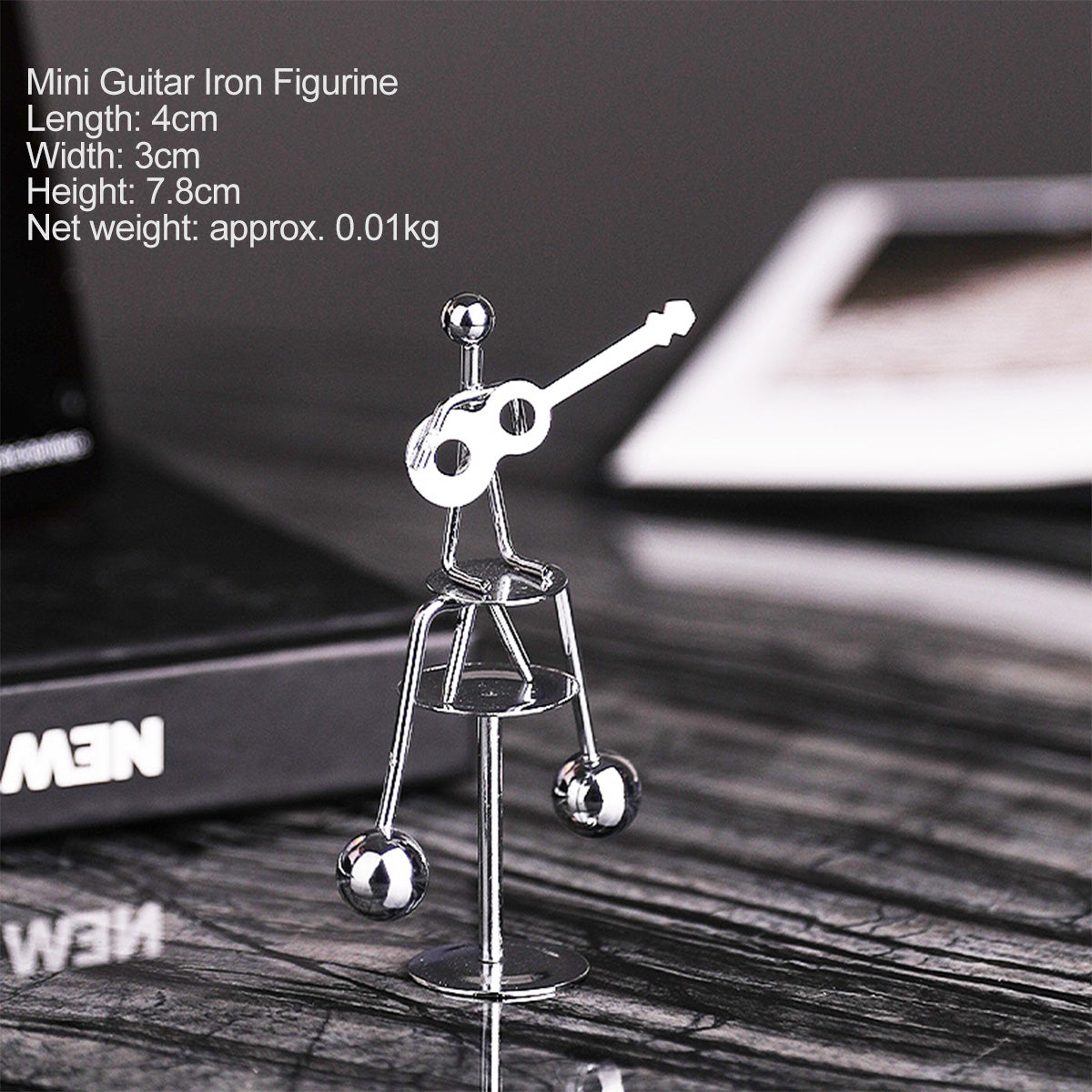 Balanced Iron Little Man Fidget Toy - Desk/Wall Swing Decor for Stress Relief in Living Room & Office