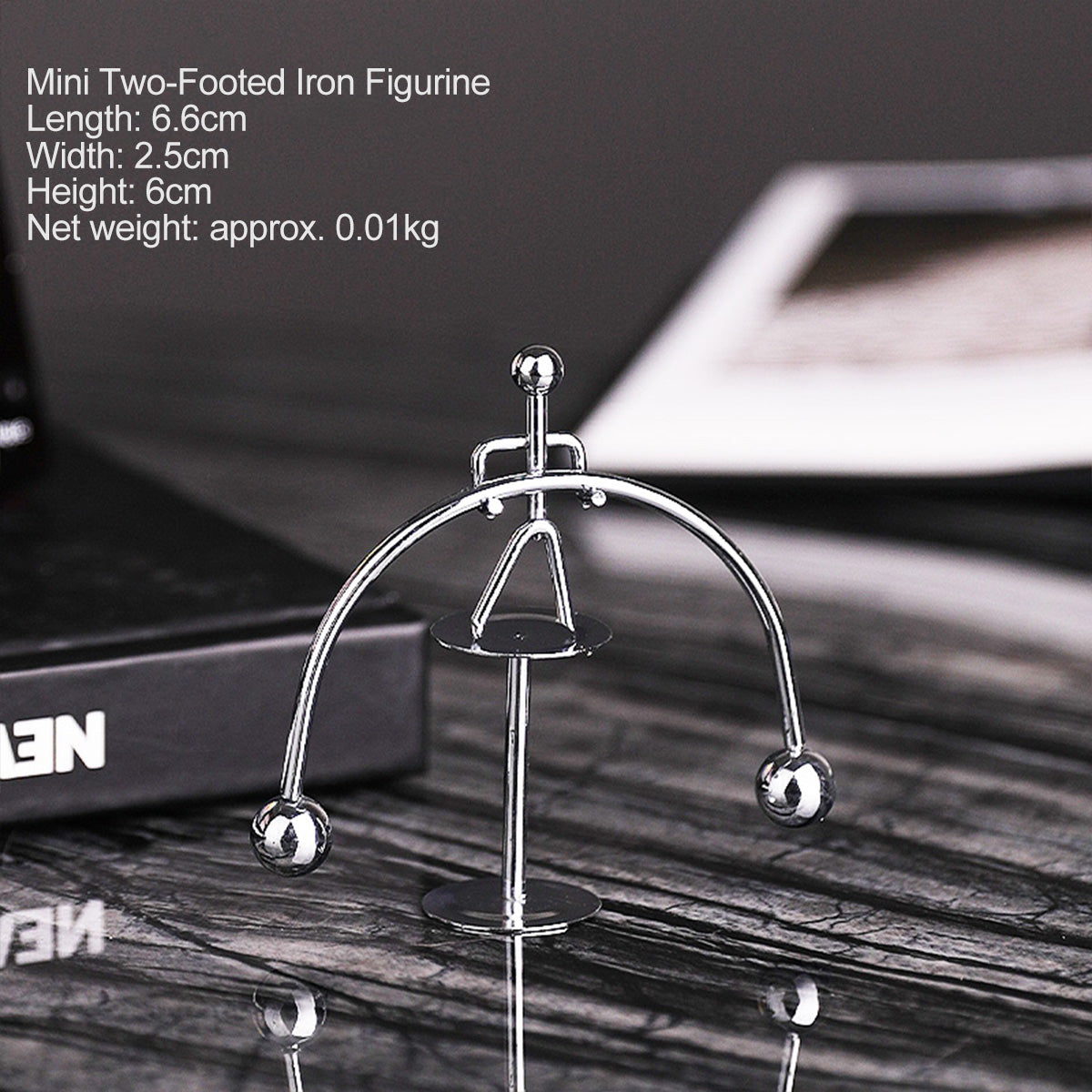 Balanced Iron Little Man Fidget Toy - Desk/Wall Swing Decor for Stress Relief in Living Room & Office