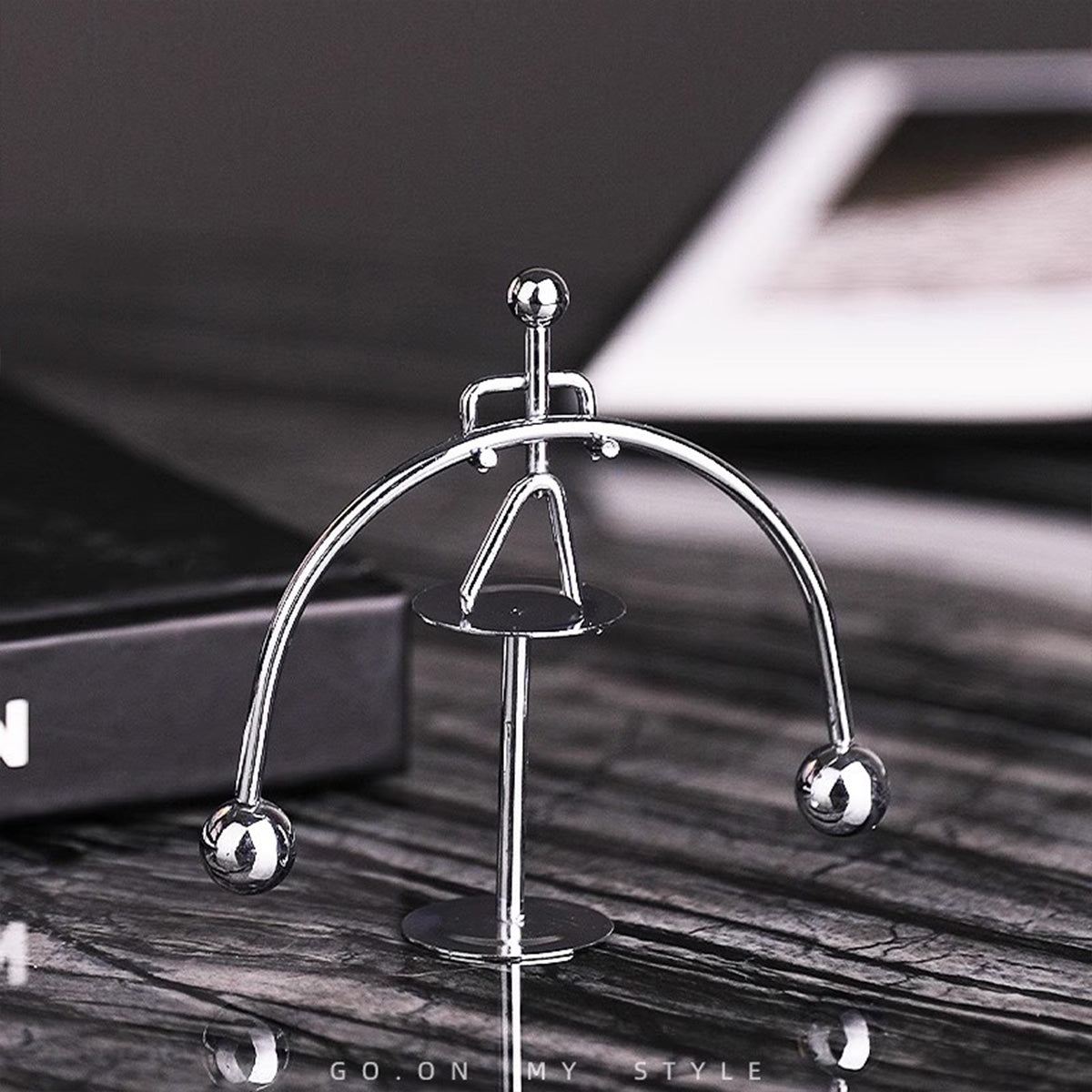 Balanced Iron Little Man Fidget Toy - Desk/Wall Swing Decor for Stress Relief in Living Room & Office