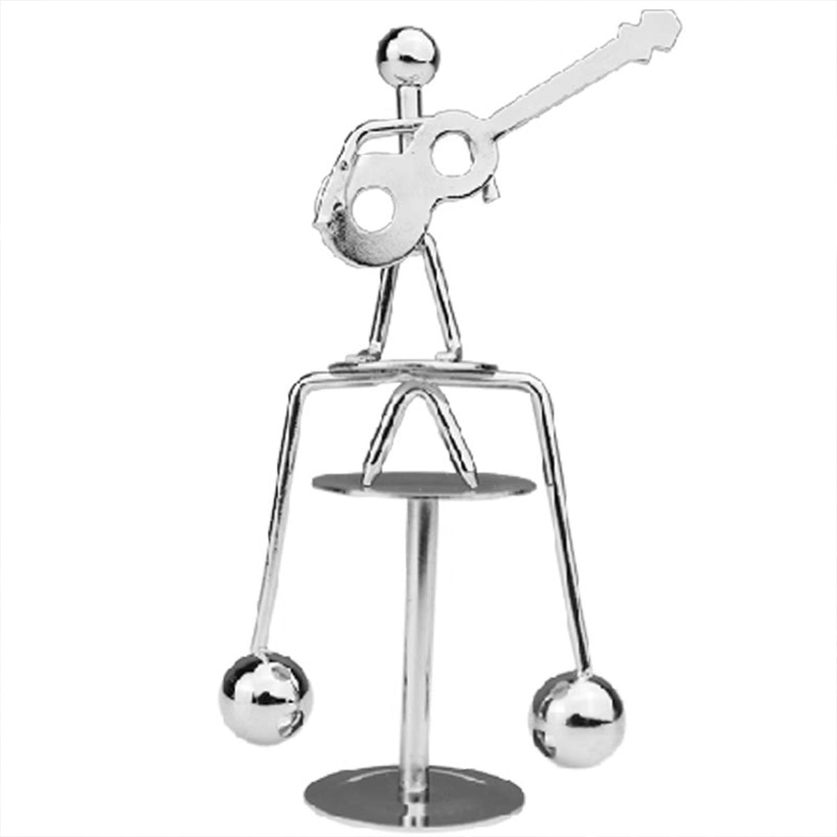 Balanced Iron Little Man Fidget Toy - Desk/Wall Swing Decor for Stress Relief in Living Room & Office