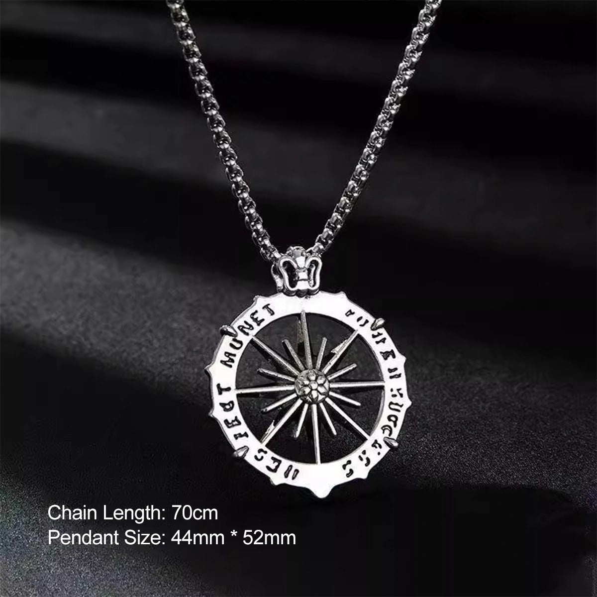 Sun God Necklace - Trendy Streetwear Statement Pendant | Versatile Hip-Hop Jewelry