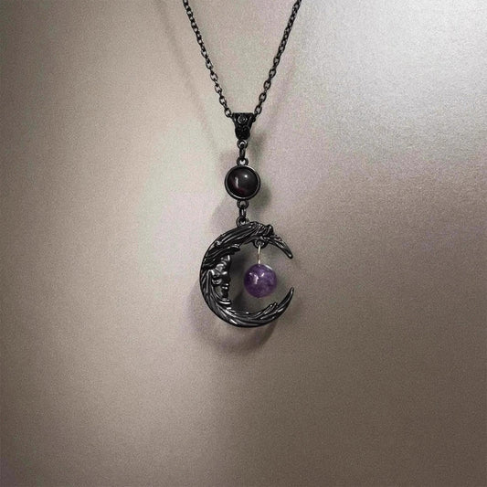 Vintage Night Forest Necklace - Retro Dark Mystic Niche Fashion Accessory for Women