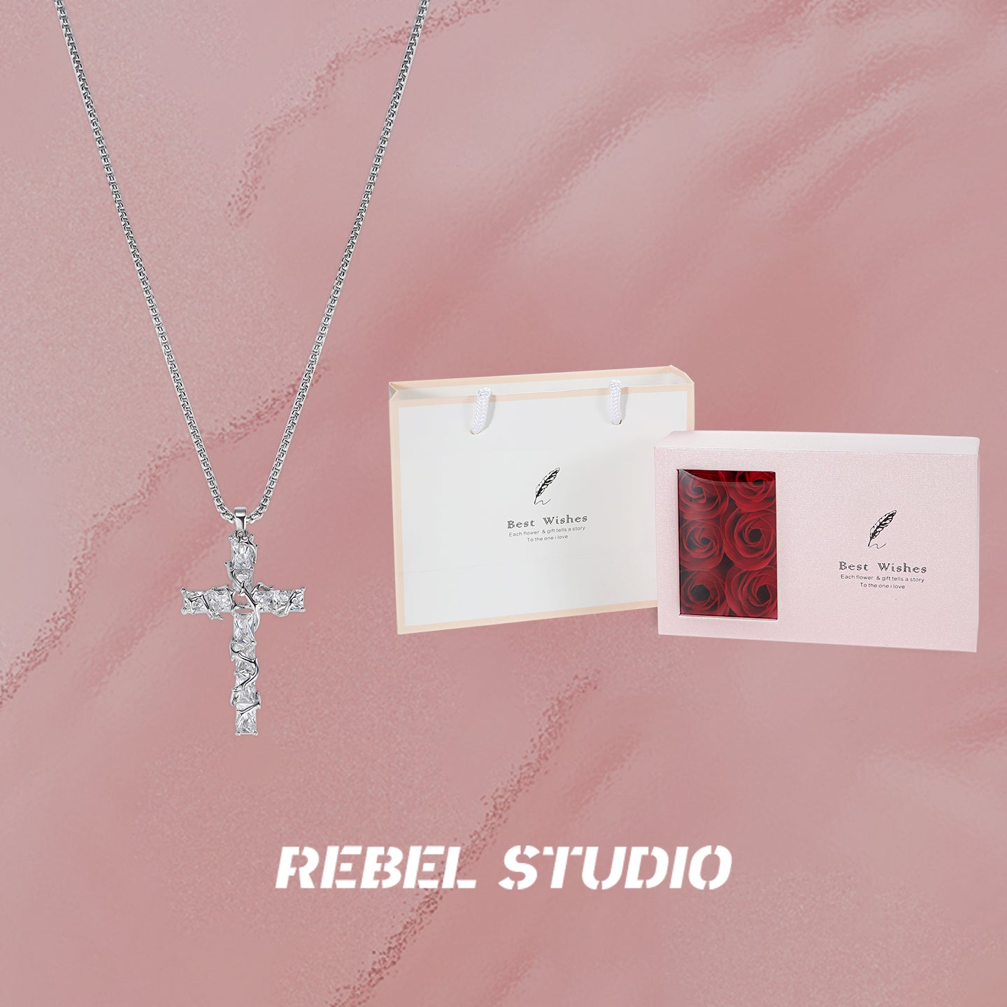 Thorn Cross Necklace Pendant - Luxury Niche High-end Original Layered Sweater Chain Jewelry