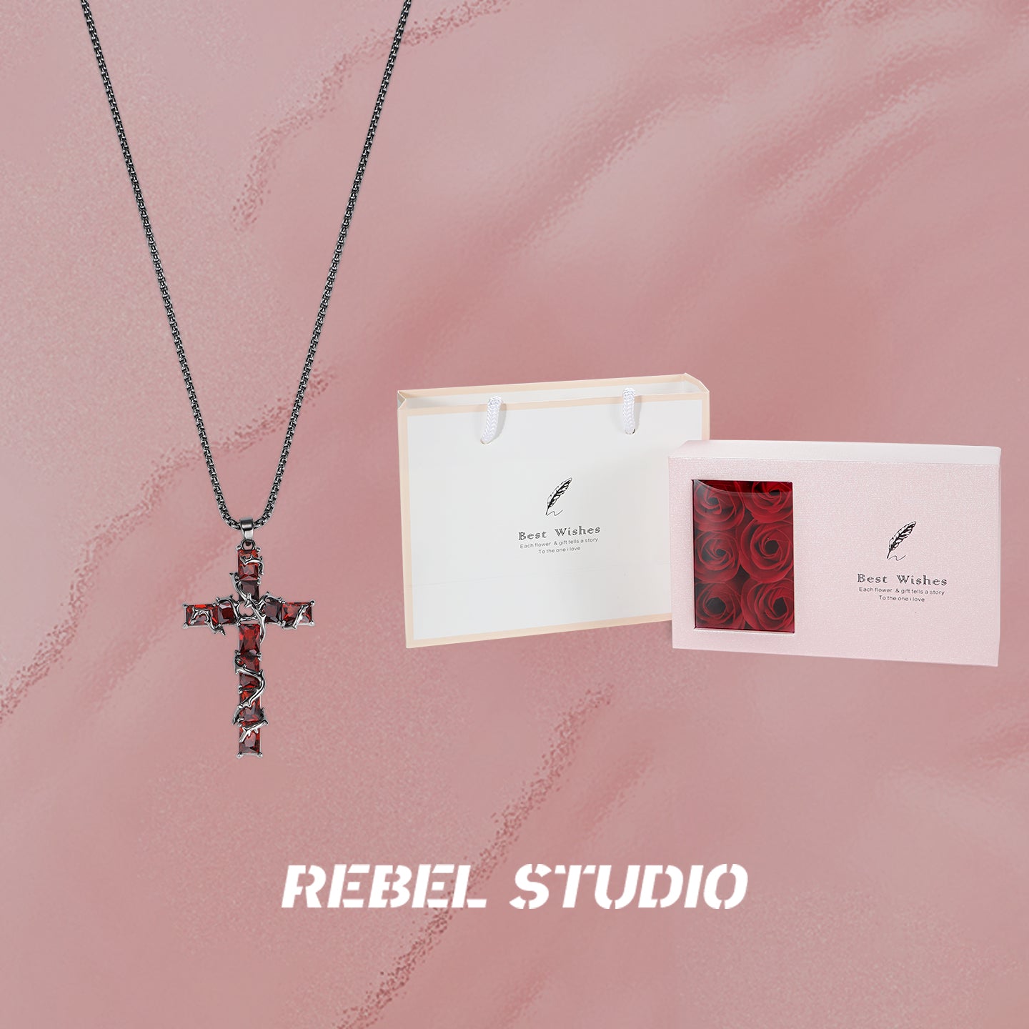 Thorn Cross Necklace Pendant - Luxury Niche High-end Original Layered Sweater Chain Jewelry