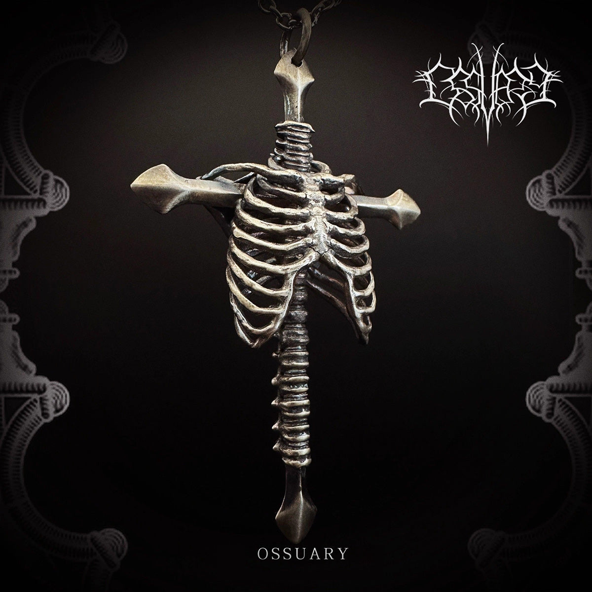 Redemption Pendant - Dark Gothic Rib Cross Necklace Niche Retro Statement Jewelry