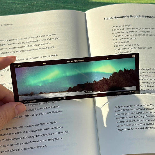 Vintage Film Bookmark Set - Original Handmade Translucent Mountain Sea Retro Literary Niche Gift