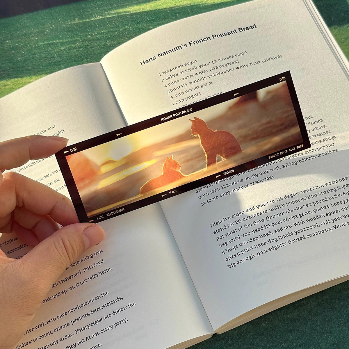 Vintage Film Bookmark Set - Original Handmade Translucent Mountain Sea Retro Literary Niche Gift