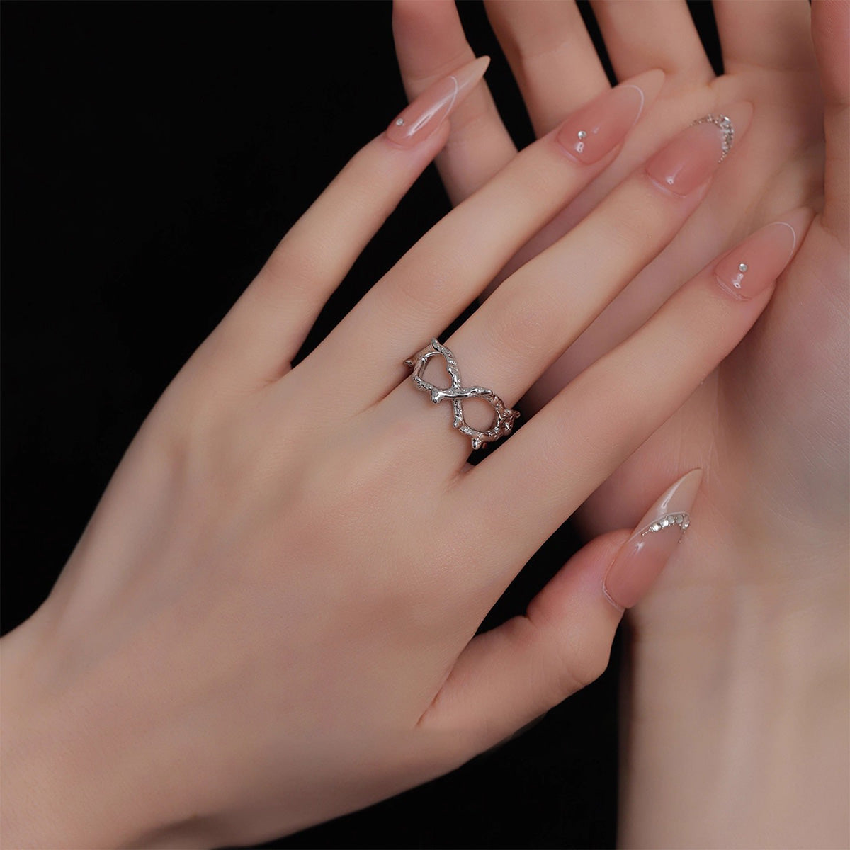 Hollow Thorn Ring - Niche Minimalist Luxury Unique Open Adjustable Index Finger Jewelry