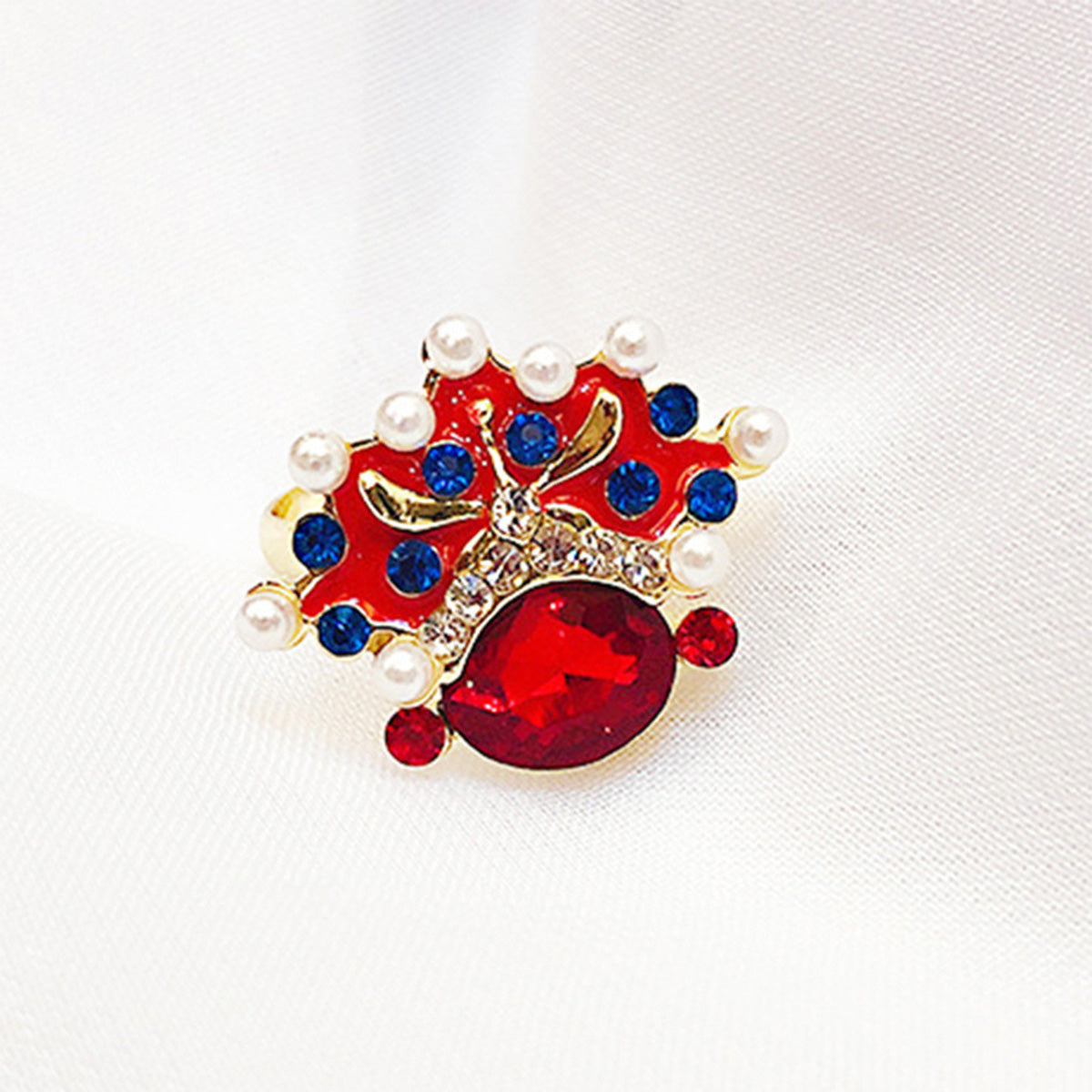 Chinese Opera Facial Mask Ring - Unisex Couples Open Adjustable Ring Niche Trendy Ancient Style Jewelry