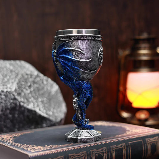 Vintage Western Dragon Wine & Cocktail Glass - Fantasy Evil Dragon Shaped Barware