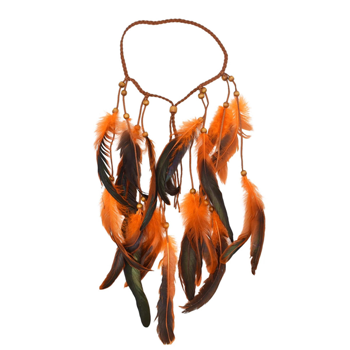 Bohemian Tribal Feather Headband - Ethnic Primitive Style New Bohemian Hair Accessory