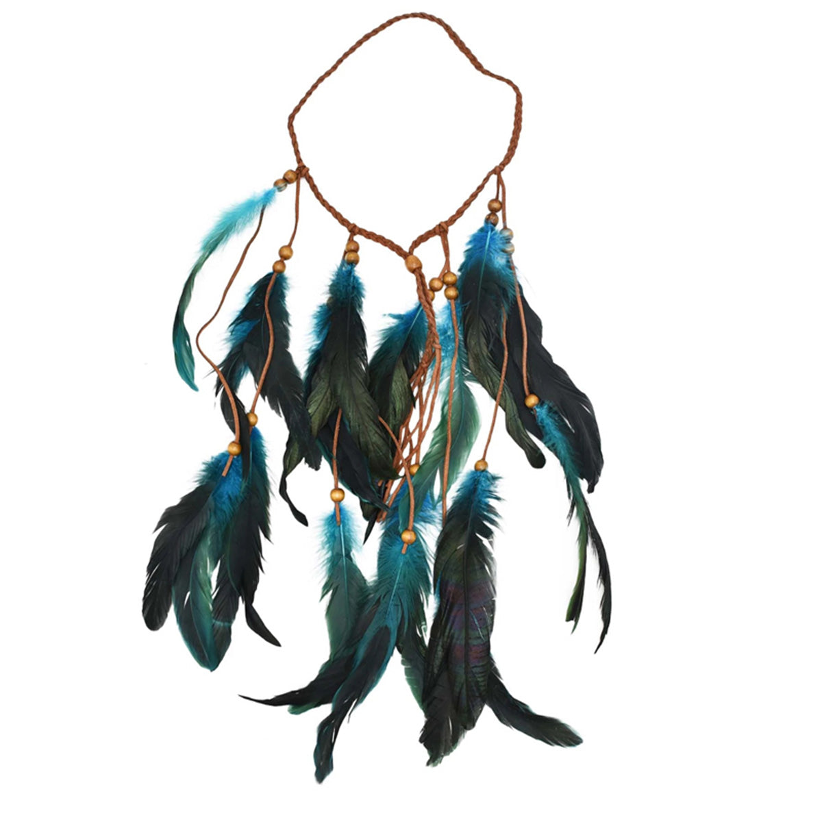 Bohemian Tribal Feather Headband - Ethnic Primitive Style New Bohemian Hair Accessory