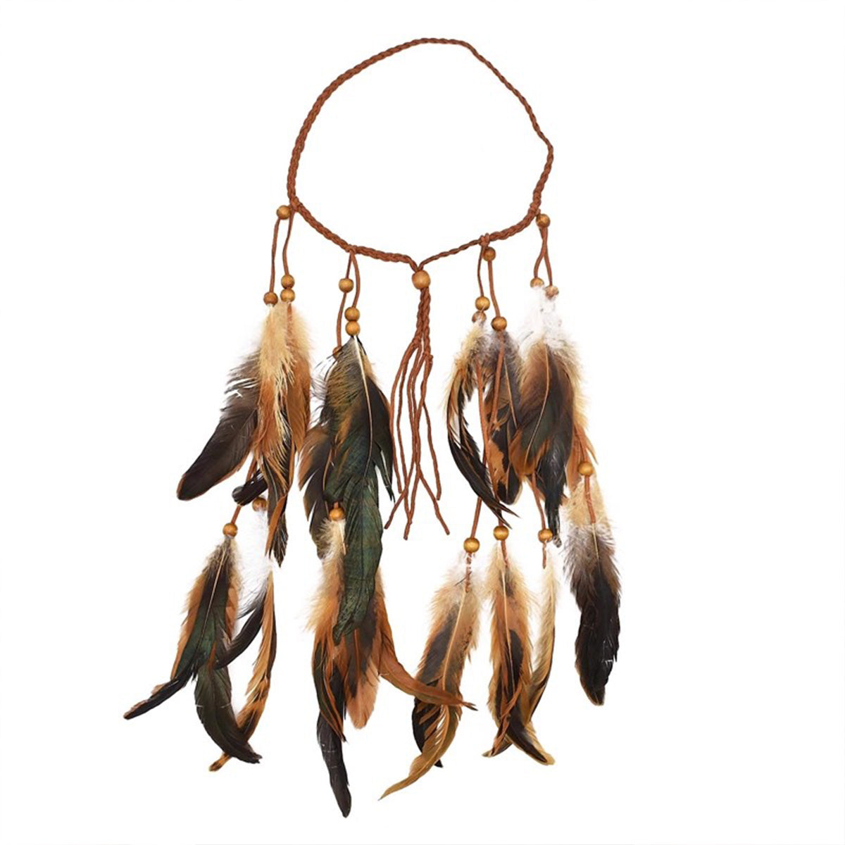 Bohemian Tribal Feather Headband - Ethnic Primitive Style New Bohemian Hair Accessory