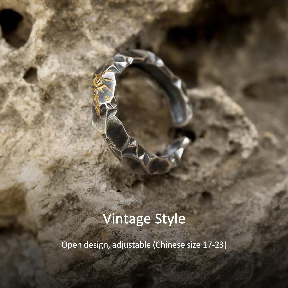 Men's Original "Wishing Stone" Discipline Ring - Niche Unique Versatile High-End Jewelry